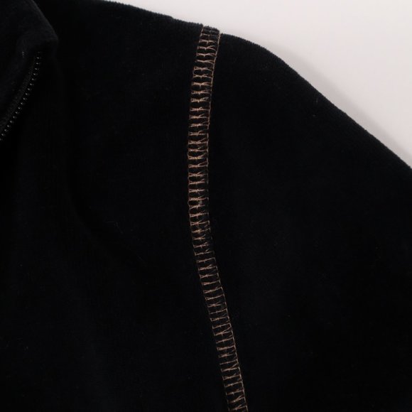 Coco Couture New York Velvet Cardigan Jacket High Collar	Black - Picture 5 of 8